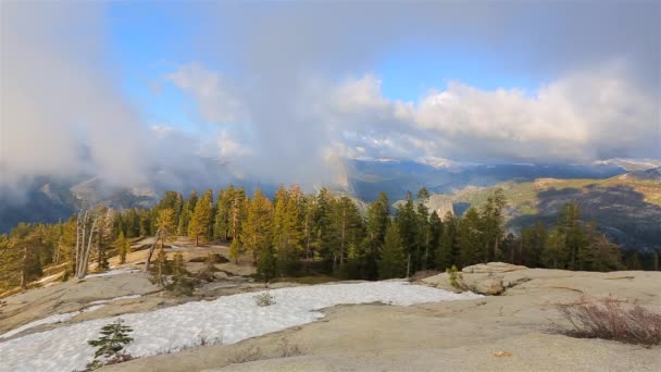 Tolle Aussicht Vom Sentinel Dome Yosemite Nationalpark Kalifornien Usa — Stockvideo