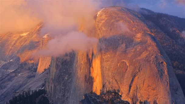 Krásný Výhled Sentinel Dome Yosemite National Park Kalifornie Usa — Stock video