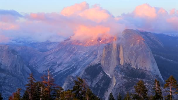 Fantastisk Utsikt Från Sentinel Dome Yosemite National Park Kalifornien Usa — Stockvideo