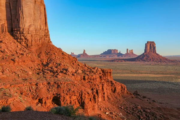 Νωρίς Πρωί Στο Monument Valley Navajo Tribal Park Ηπα — Φωτογραφία Αρχείου