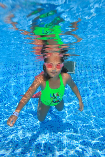 Chica en piscina —  Fotos de Stock