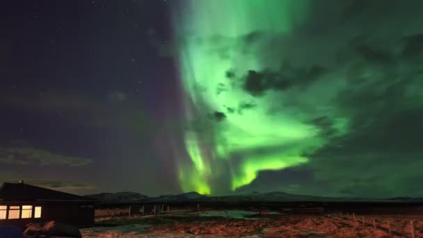 Luces boreales — Vídeos de Stock