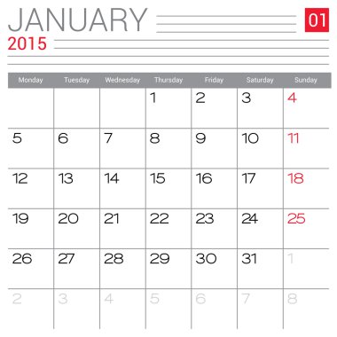 Simple 15 Year Calendar Free Vector Eps Cdr Ai Svg Vector Illustration Graphic Art