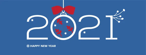 2021 Happy New Year Merry Christmas Poster Banner Facebook Web — стоковое фото
