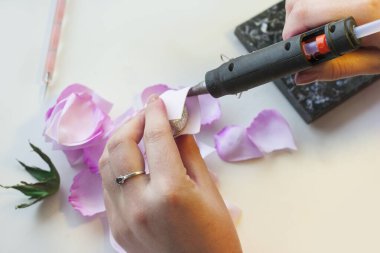 Köpükten yapay gül çiçekleri, adım adım foamiran ana sınıf atölyesi, el işi rehberi, 