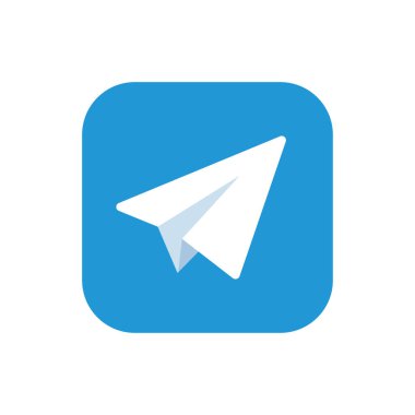 HAISYN, UKRAINE - APRIL 9, 2021: Telegram logo. Messenger. Popular social network clipart