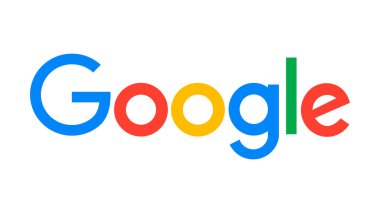 HAISYN, UKRAINE - APRIL 2, 2021: Google inscription. Search service. Vector illustration