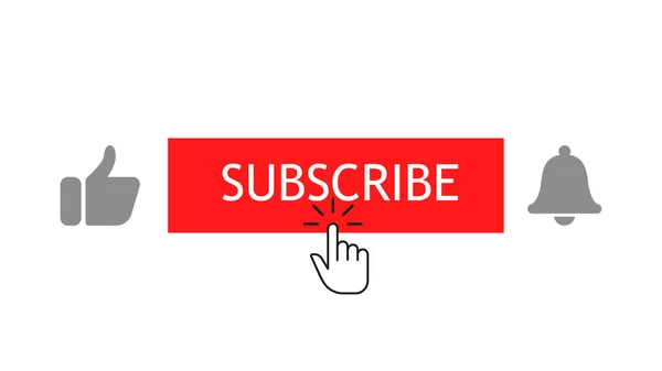 Fare imlecini abone ve çan düğmelerine tıklayarak. Bir kanala ya da bloğa üye ol. Pazarlama. Vektör illüstrasyonu