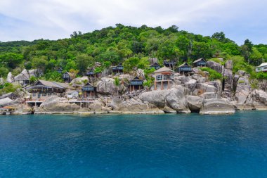 Güzel berrak Denizi su Adası,