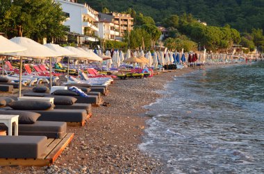 TURUNC MARİS TURKEY - 26 Ağustos 2020: Sahil ve gezinti alanı