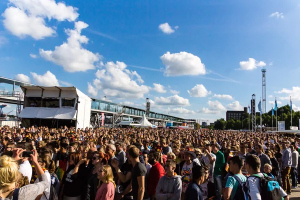 Kiel Deutschland Juni 2016 Public Viewing Des Fußballspiels Nordirland Deutschland — Stockfoto