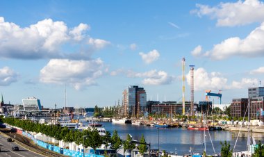 Kiel, Almanya - 21 Haziran 2016: Kieler Woche 2016 'nın 4. Gününün İzlenimleri