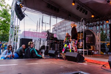 Kiel, Almanya - 21 Haziran 2016: The Red Hot Chilli Pepper cover Band 