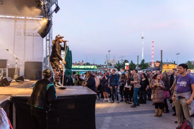 Kiel, Almanya - 21 Haziran 2016: The Red Hot Chilli Pepper cover Band 