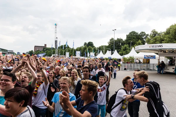 Kiel Alemania Junio 2016 Visión Pública Del Partido Fútbol Alemania — Foto de Stock