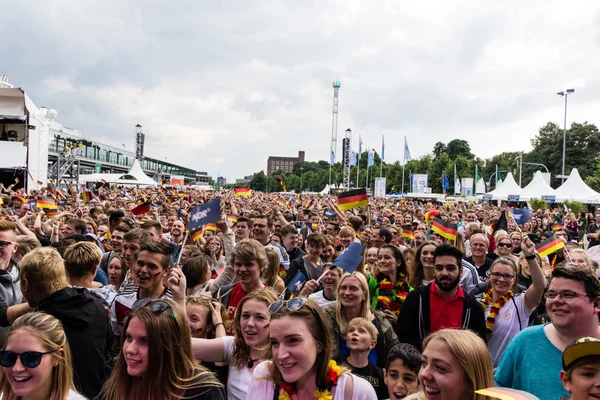 Kiel Deutschland Juni 2016 Public Viewing Zum Fußballspiel Deutschland Slowakei — Stockfoto