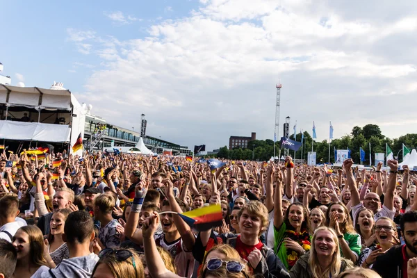 Kiel Alemania Junio 2016 Visión Pública Del Partido Fútbol Alemania — Foto de Stock