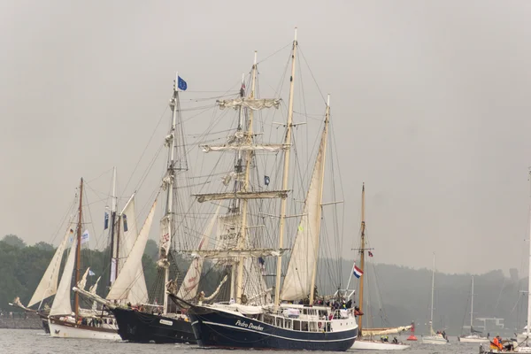 Kiel Alemania Junio 2016 Impresiones Del Desfile Barcos Altos Durante —  Fotos de Stock