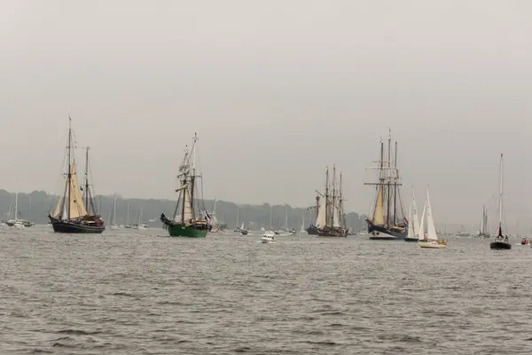 Kiel Allemagne Juin 2016 Impressions Défilé Des Grands Navires Pendant — Photo
