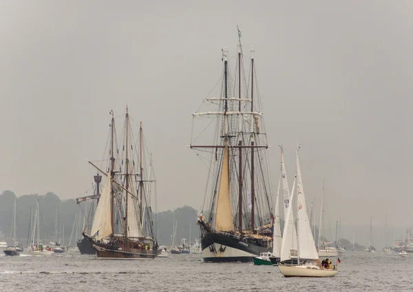 Kiel Allemagne Juin 2016 Impressions Défilé Des Grands Navires Pendant — Photo