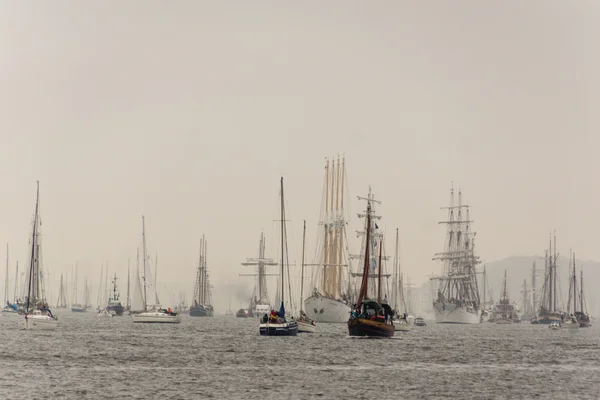 Kiel Alemania Junio 2016 Impresiones Del Desfile Barcos Altos Durante —  Fotos de Stock