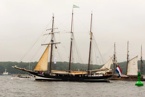 Kiel Almanya Haziran 2016 Kiel Haftası Nda Uzun Gemi Yürüyüşü — Stok fotoğraf