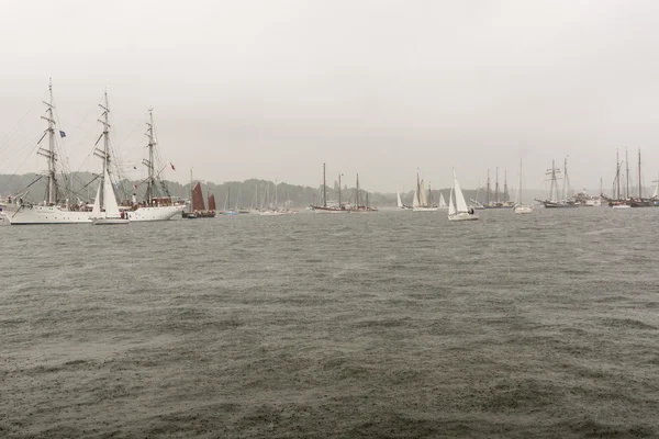 Kiel Deutschland 2016 Impressionen Von Der Großschiffparade Während Der Kiel — Stockfoto