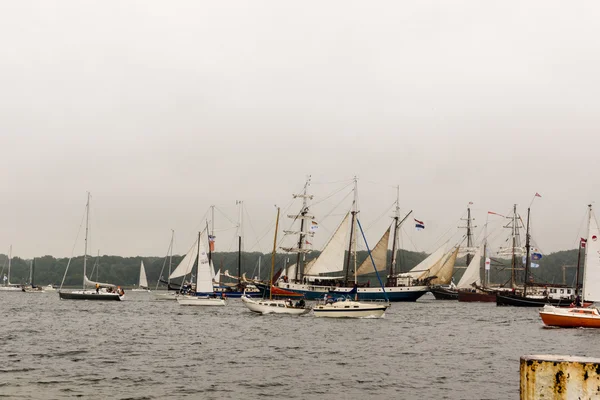 Kiel Deutschland 2016 Impressionen Von Der Großschiffparade Während Der Kiel — Stockfoto