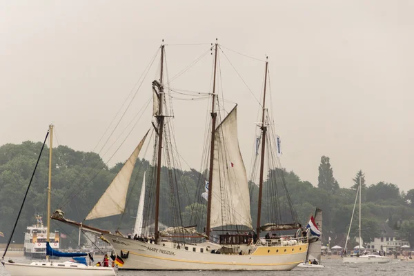 Kiel Deutschland 2016 Impressionen Von Der Großschiffparade Während Der Kiel — Stockfoto