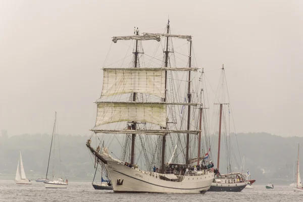 Kiel Allemagne Juin 2016 Impressions Défilé Des Grands Navires Pendant — Photo