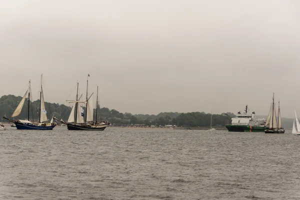 Kiel Alemania Junio 2016 Impresiones Del Desfile Barcos Altos Durante —  Fotos de Stock