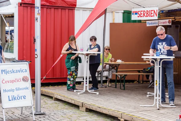 Kiel Tyskland Juni 2016 Impressioner Från Kieler Woches Internationella Marknad — Stockfoto