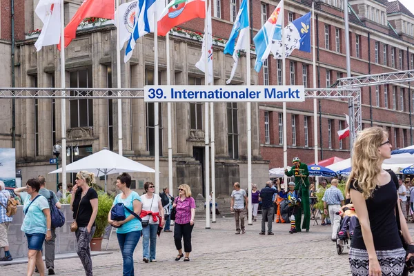 Kiel Tyskland Juni 2016 Impressioner Från Kieler Woches Internationella Marknad — Stockfoto