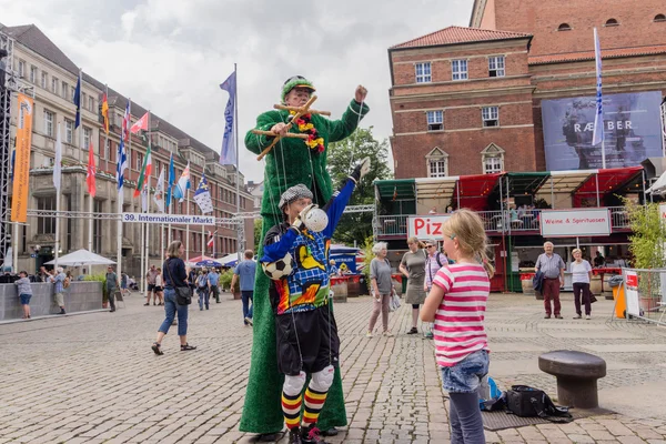 Kiel Tyskland Juni 2016 Impressioner Från Kieler Woches Internationella Marknad — Stockfoto