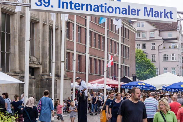 Kiel Alemania Junio 2016 Impresiones Del Mercado Internacional Del Kieler — Foto de Stock