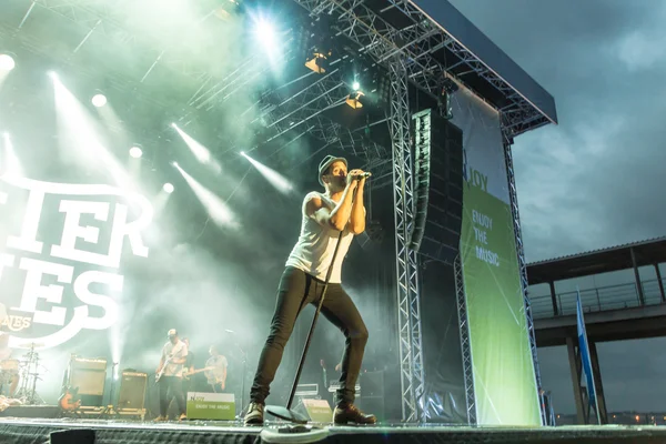 Kiel Alemania Junio 2016 Banda Jupiter Jones Toca Durante Kieler — Foto de Stock