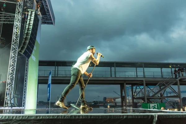 Kiel Německo Června 2016 Band Jupiter Jones Hraje Během Týdne — Stock fotografie