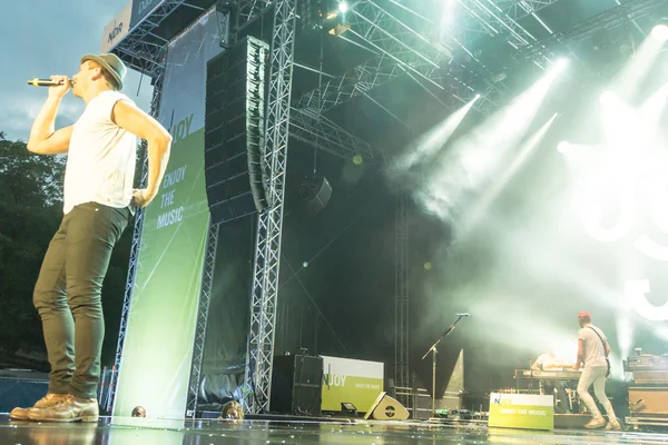 Kiel Alemania Junio 2016 Banda Jupiter Jones Toca Durante Kieler — Foto de Stock