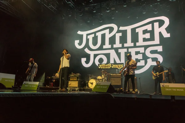 Kiel Alemania Junio 2016 Banda Jupiter Jones Toca Durante Kieler — Foto de Stock