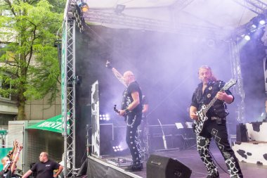 Kiel, Almanya - 24 Haziran 2016: The Band United Four, Kieler Haftası 2016