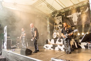 Kiel, Almanya - 24 Haziran 2016: The Band United Four, Kieler Haftası 2016