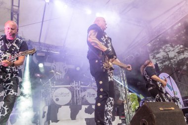 Kiel, Almanya - 24 Haziran 2016: The Band United Four, Kieler Haftası 2016