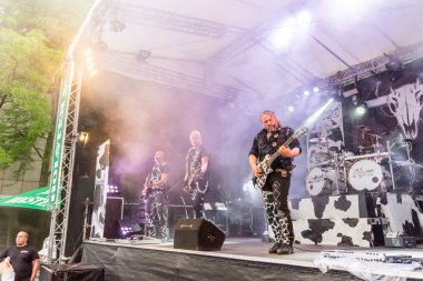 Kiel, Almanya - 24 Haziran 2016: The Band United Four, Kieler Haftası 2016