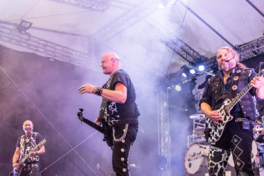 Kiel, Almanya - 24 Haziran 2016: The Band United Four, Kieler Haftası 2016