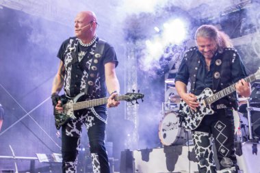 Kiel, Almanya - 24 Haziran 2016: The Band United Four, Kieler Haftası 2016