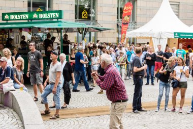 Kiel, Almanya - 23 Haziran 2016: The Band 