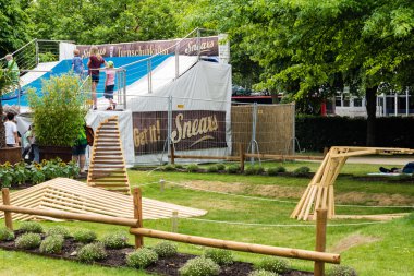 Kiel, Almanya - 23 Haziran 2016: Kieler Woche 2016 'nın Altıncı Günü İzlenimleri 