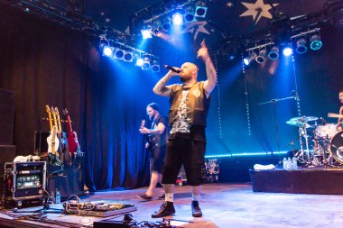 Kiel, Almanya - 23 Haziran 2016: Berlin Deutschrock Grubu 