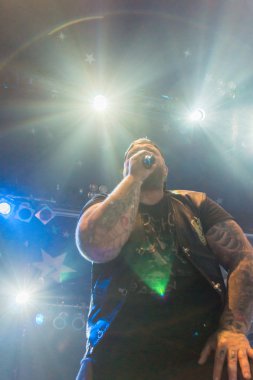 Kiel, Almanya - 23 Haziran 2016: Berlin Deutschrock Grubu 