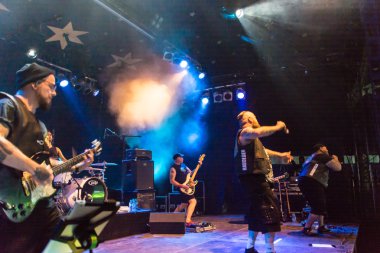 Kiel, Almanya - 23 Haziran 2016: Berlin Deutschrock Grubu 